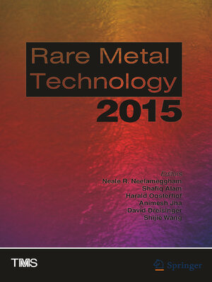 cover image of Rare Metal Technology 2015
